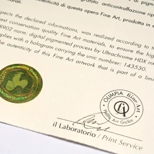 Certificato Hahnemhule 2 Certificato Hahnemühle