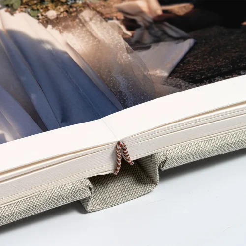 Album-libro con apertura lay-flat 180 gradi (steso senza cuciture) perfetto per foto panoramiche doppie - Olimpia Fine Art